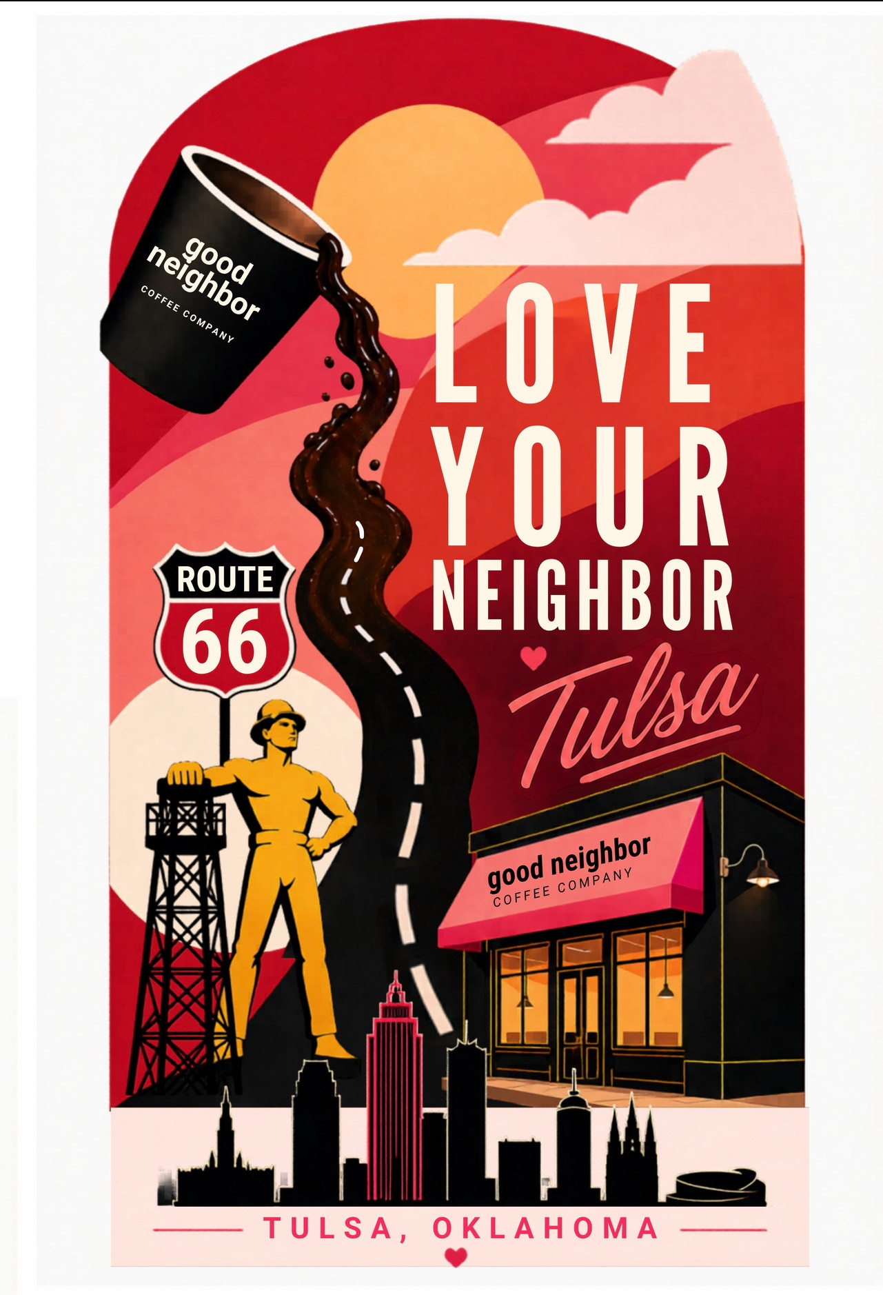 Live painting at Route 66 Centennial event
